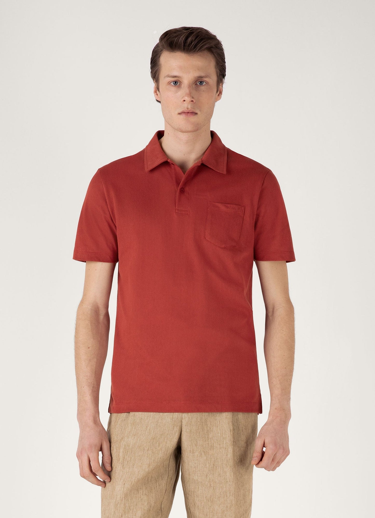 Mens Riviera Polo Shirt In Garnet Red Mpol1026 Rden