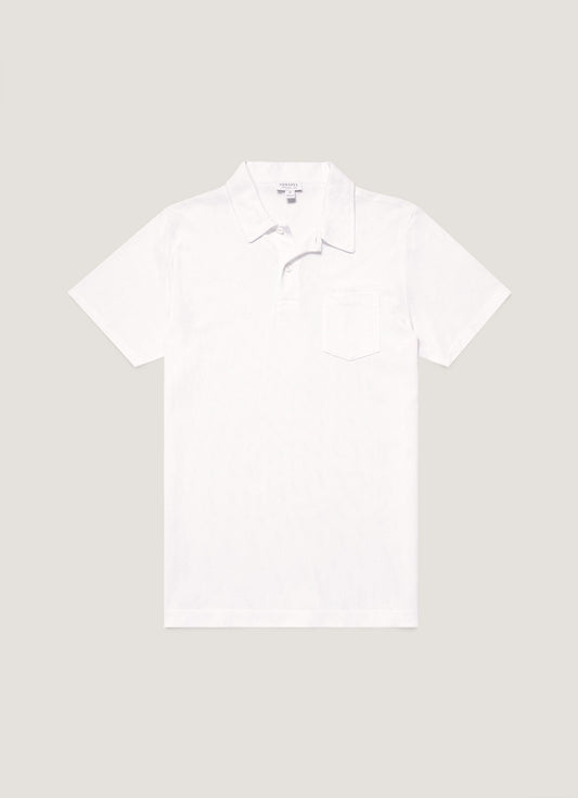 Mens Cotton Riviera Polo Shirt White Mpol1026
