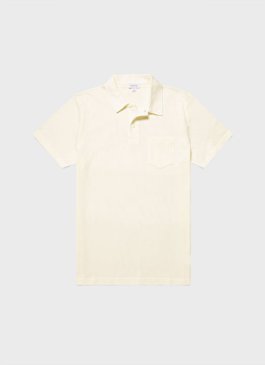 Mens Cotton Riviera Polo Shirt Archive White Mpol1026