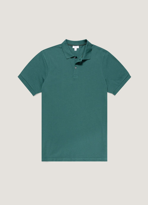 Mens Pique Polo Shirt In Forest Mpol1028 Gnjd