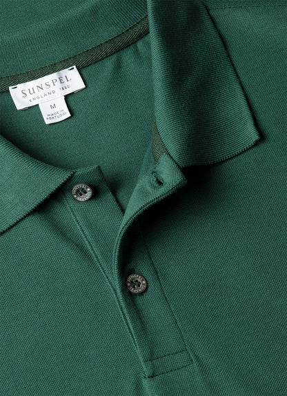 Mens Pique Polo Shirt In Forest Mpol1028 Gnjd