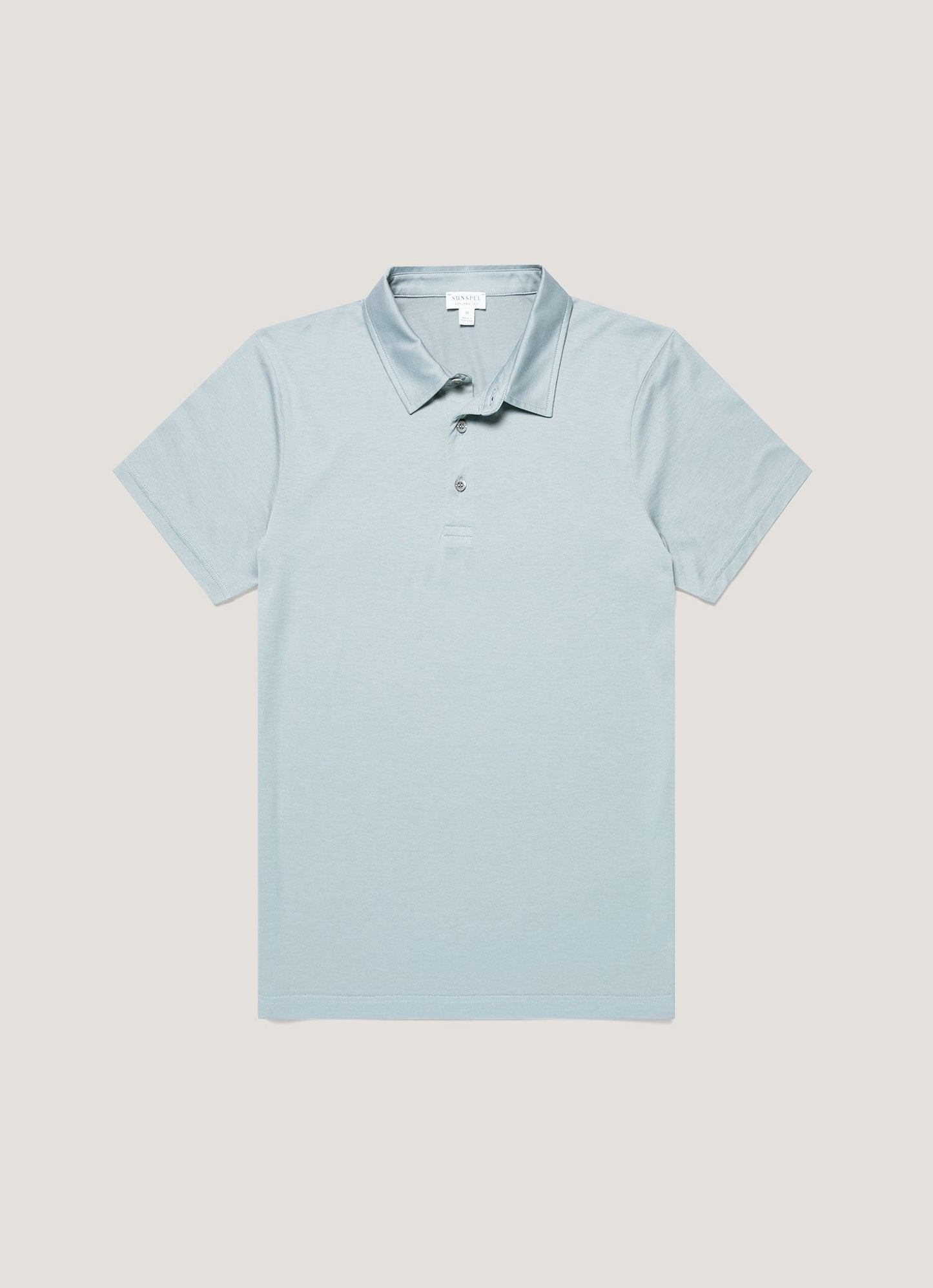 Mens Classic Jersey Polo Shirt In Stone Blue Mpol1052 Buwt