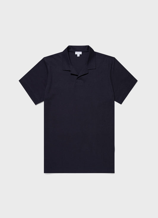 Mens Heavyweight Polo Shirt In Navy Mpol1071 Buaa