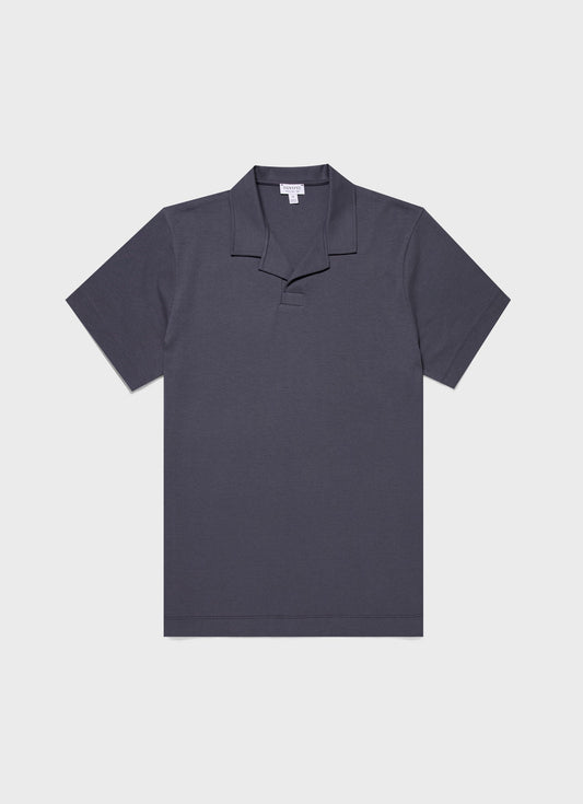 Mens Heavyweight Polo Shirt In Slate Blue Mpol1071 Buua