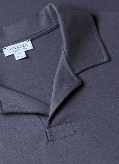 Mens Heavyweight Polo Shirt In Slate Blue Mpol1071 Buua