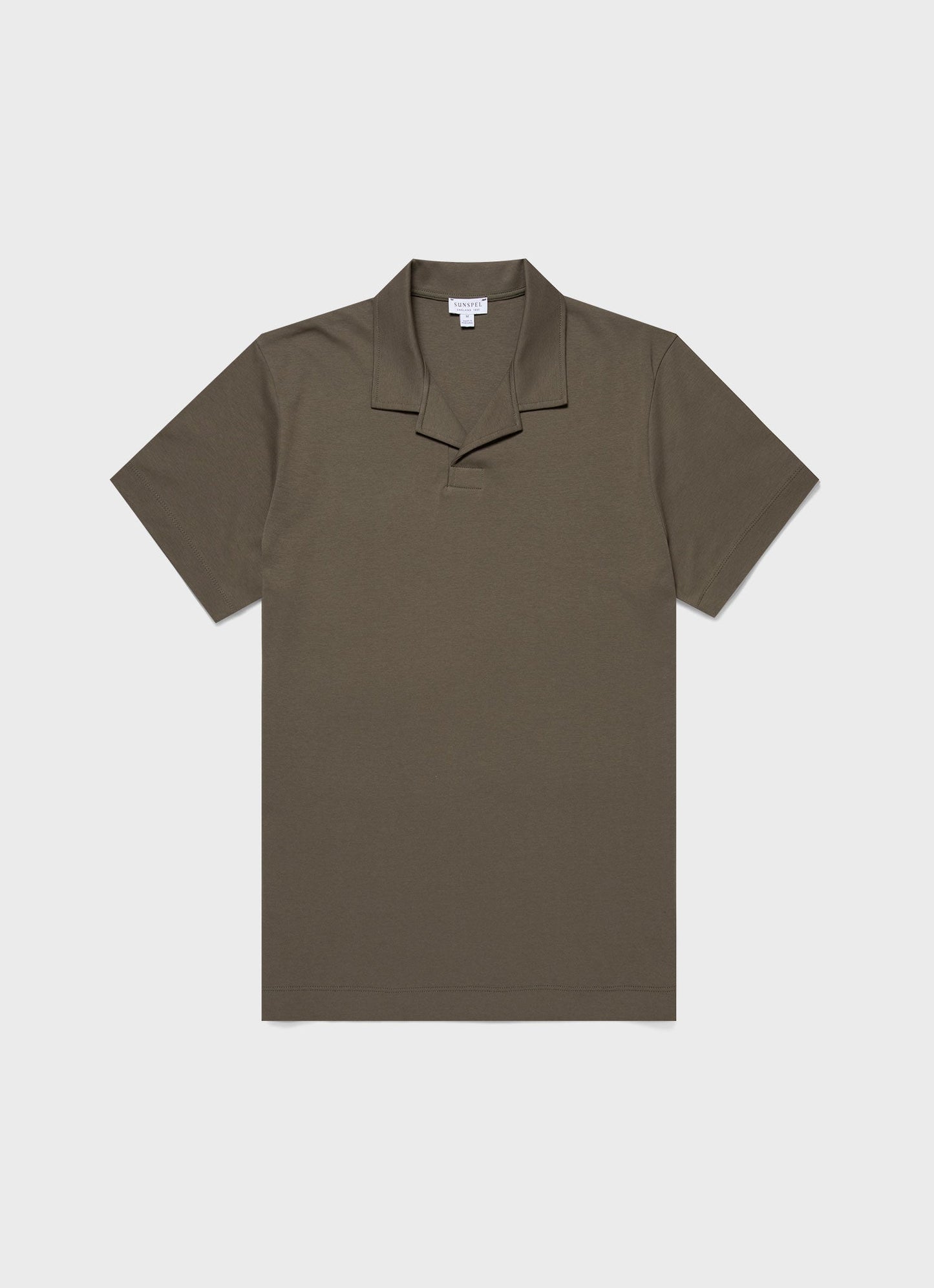 Mens Heavyweight Polo Shirt In Khaki Mpol1071 Gngy