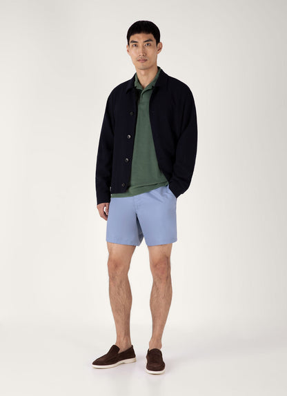 Mens Towelling Polo Shirt In Dusk Green Mpol1574 Gnij