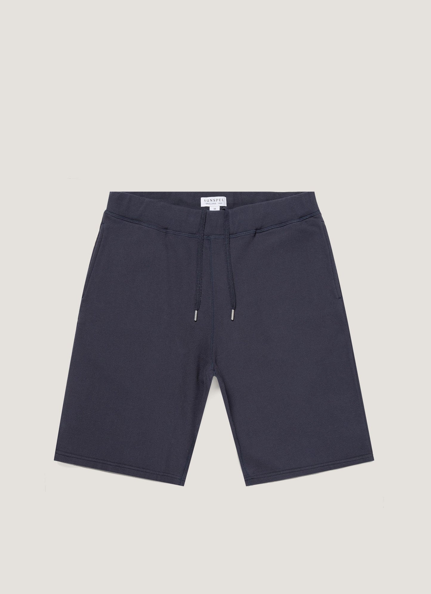 Mens Cotton Loopback Shorts In Navy