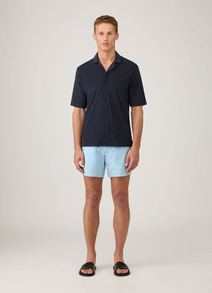 Mens Upcycled Marine Plastic Tailored Swim Short In Light Blue