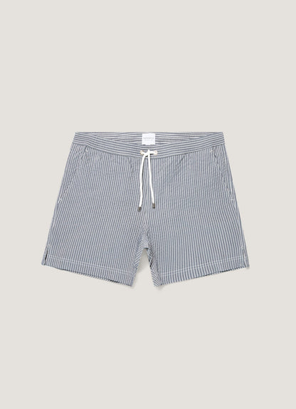 Mens Drawstring Swim Shorts In Navy White Mshr3705Txs Stoq