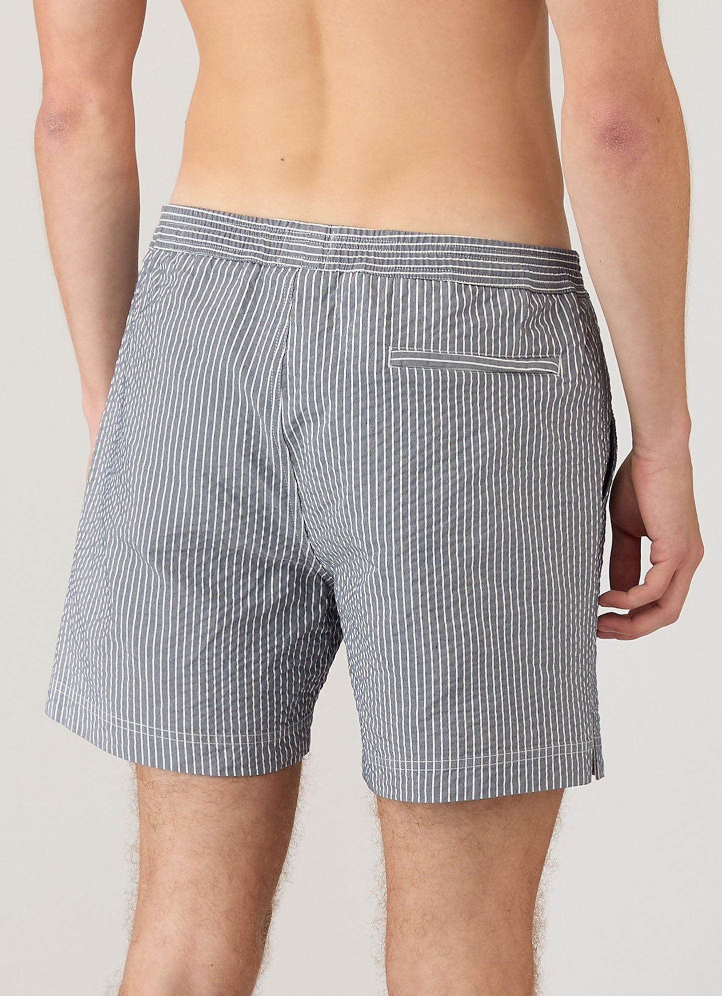 Mens Drawstring Swim Shorts In Navy White Mshr3705Txs Stoq