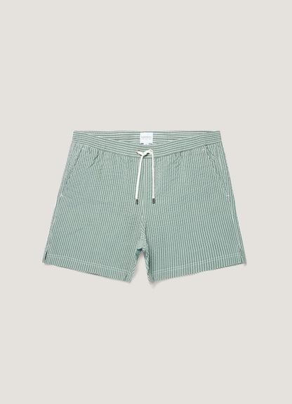 Mens Drawstring Swim Shorts In Bright Green White Mshr3705Txs Stor