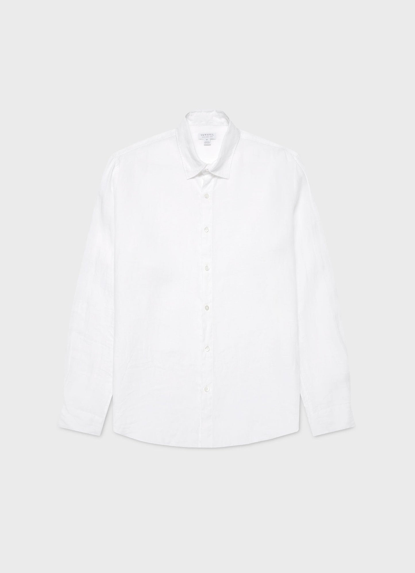 Men S Linen Long Sleeve Shirt In White Msht2061 Whaa