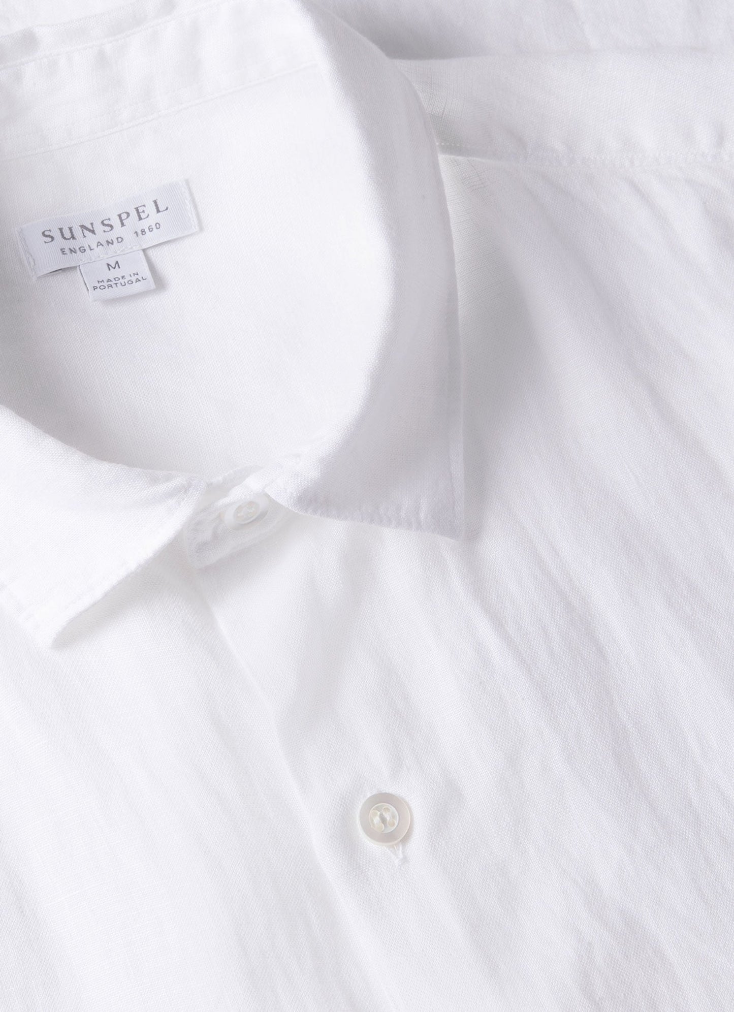 Mens Short Sleeve Linen Shirt In White Msht2039 Whaa