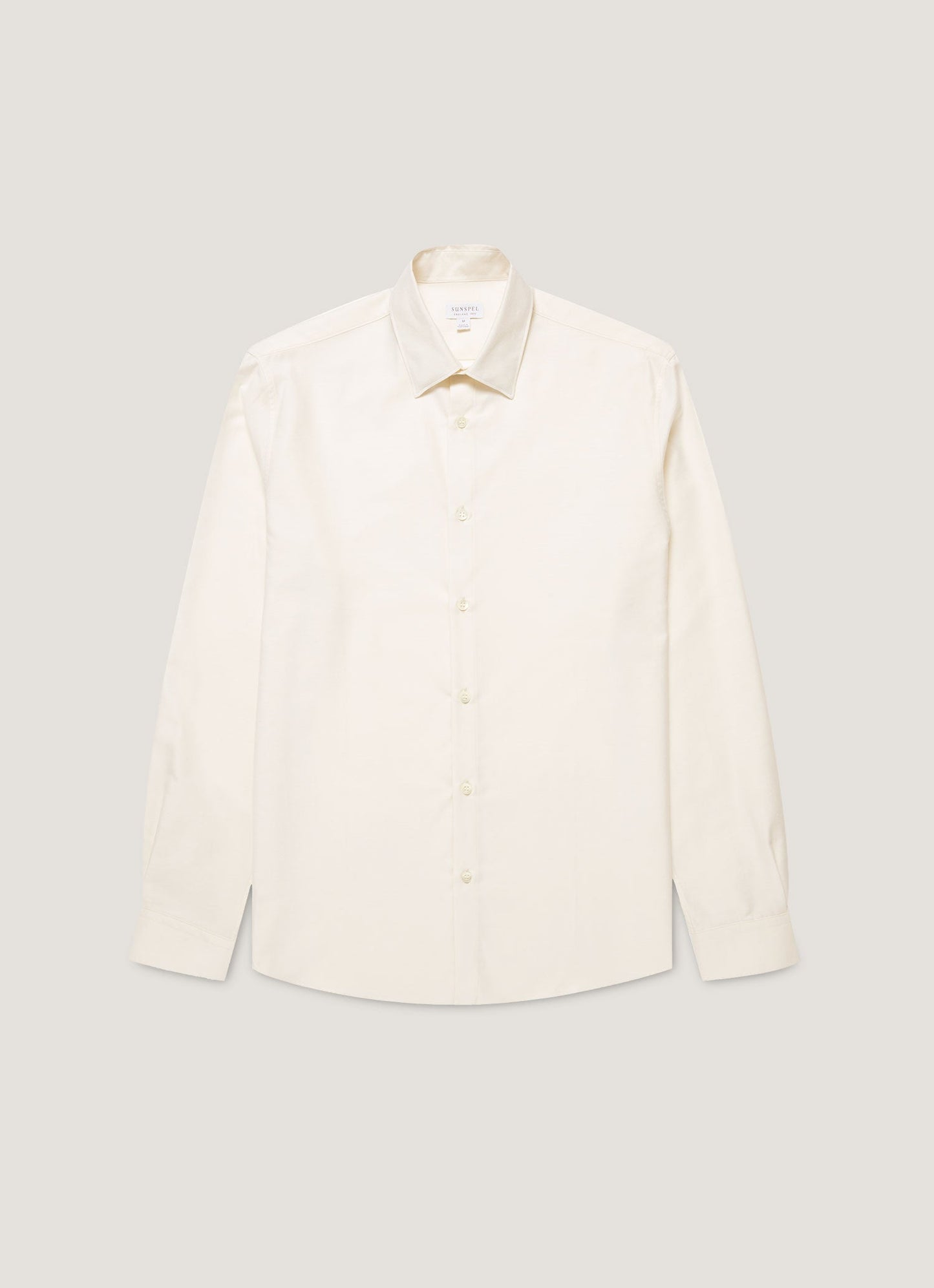 Mens Cotton Cashmere Shirt In Warm White Msht2120 Whig
