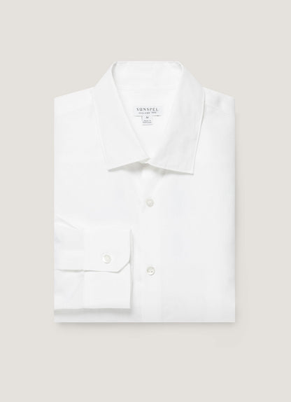 Mens Sea Island Cotton Linen Shirt In White Msht2125 Whaa