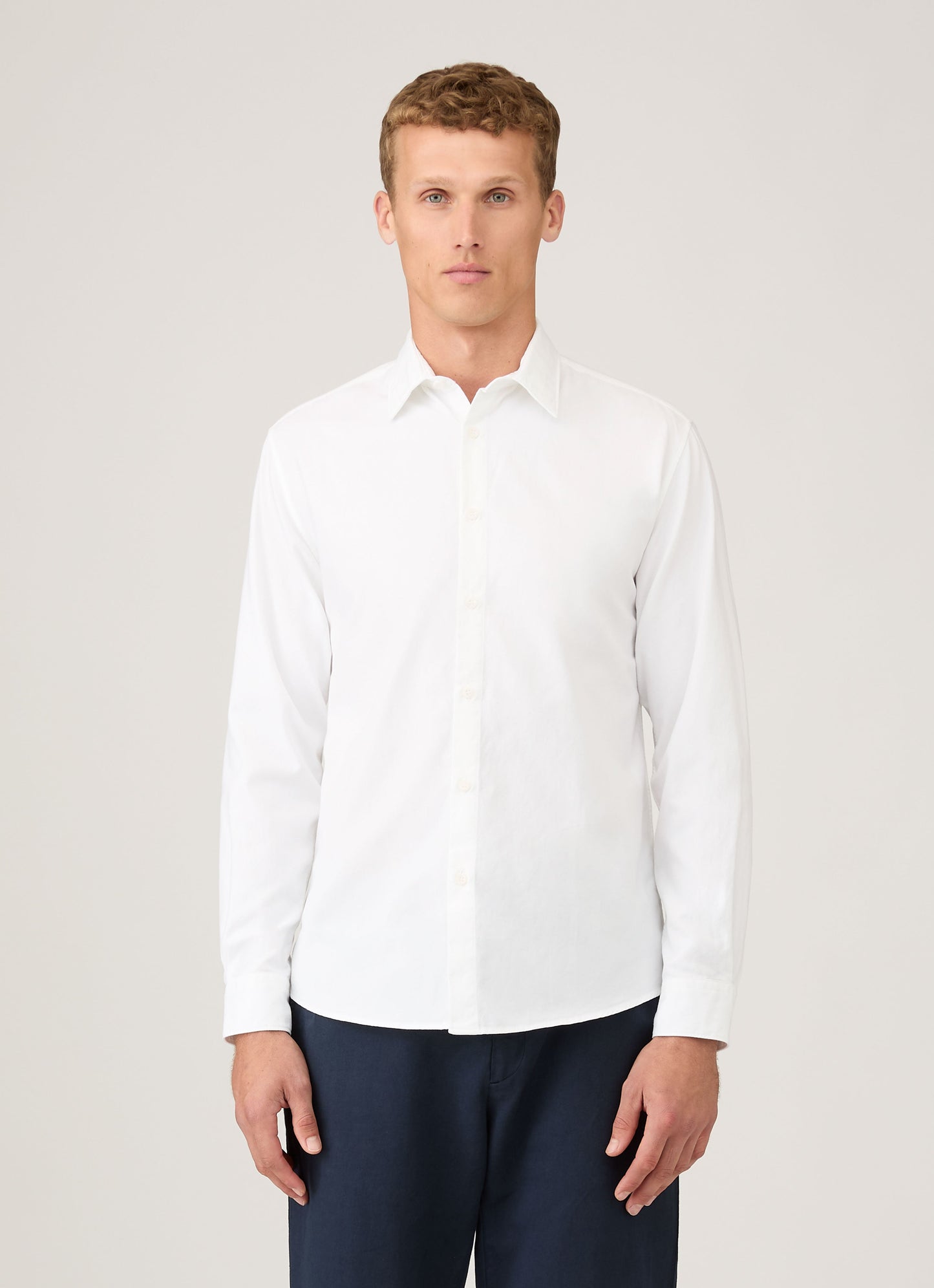 Mens Oxford Shirt In White Msht2127 Whaa