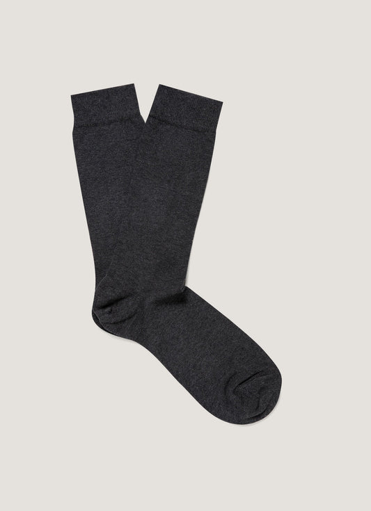 Mens Cotton Socks In Charcoal Melange Msoc9160 Gyad