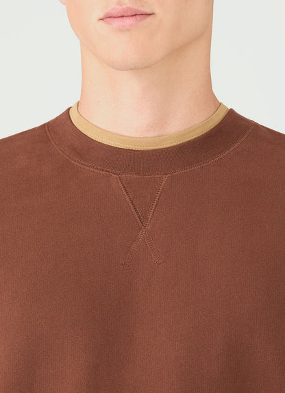 Mens Loopback Sweatshirt In Conker Brown Mswe1516 Brgl