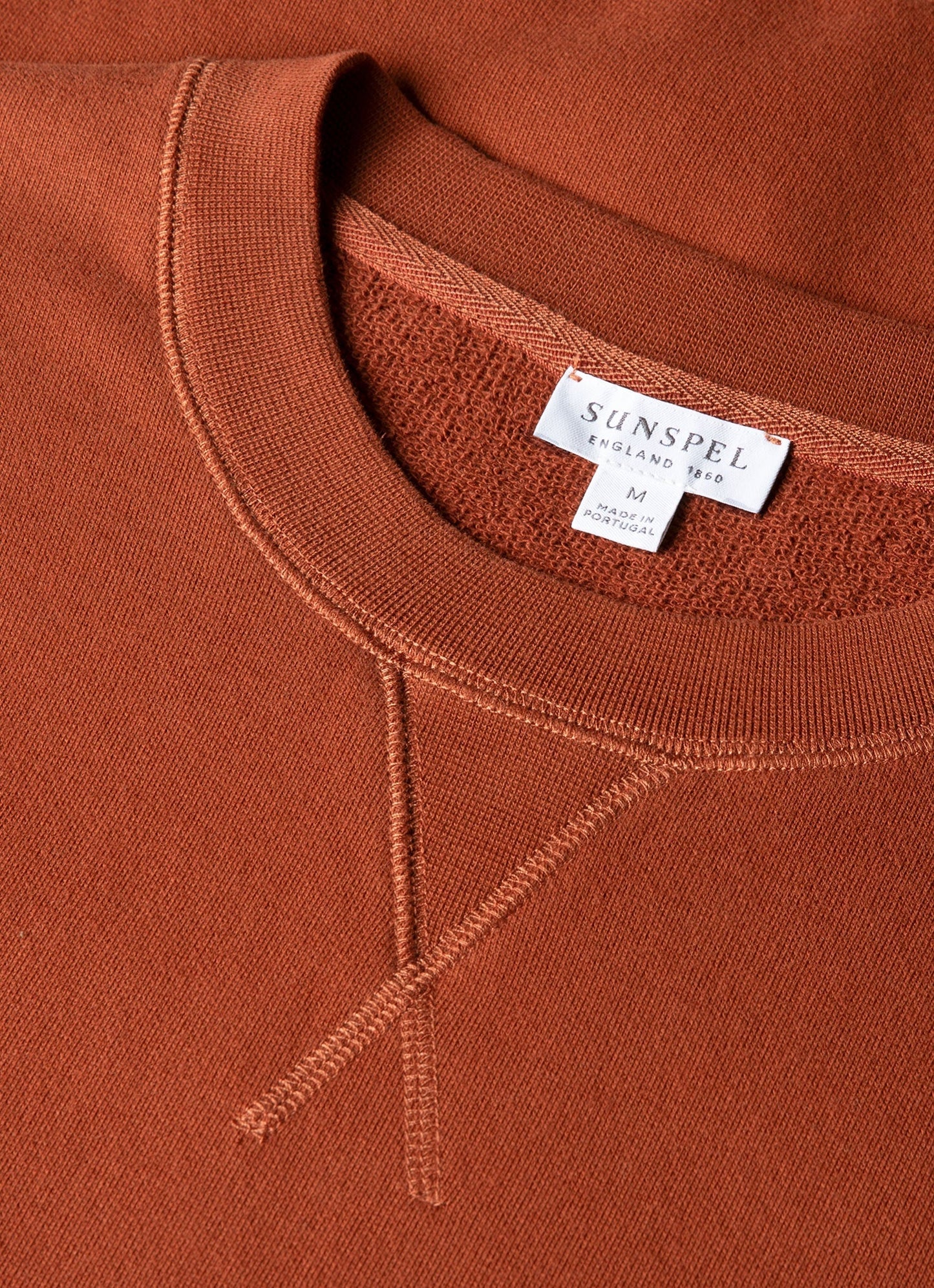 Mens Loopback Sweatshirt In Rust Mswe1516 Brgp
