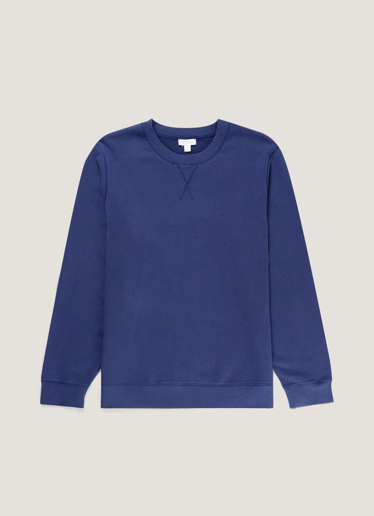 Mens Loopback Sweatshirt In Ink Blue Mswe1516 Buwx