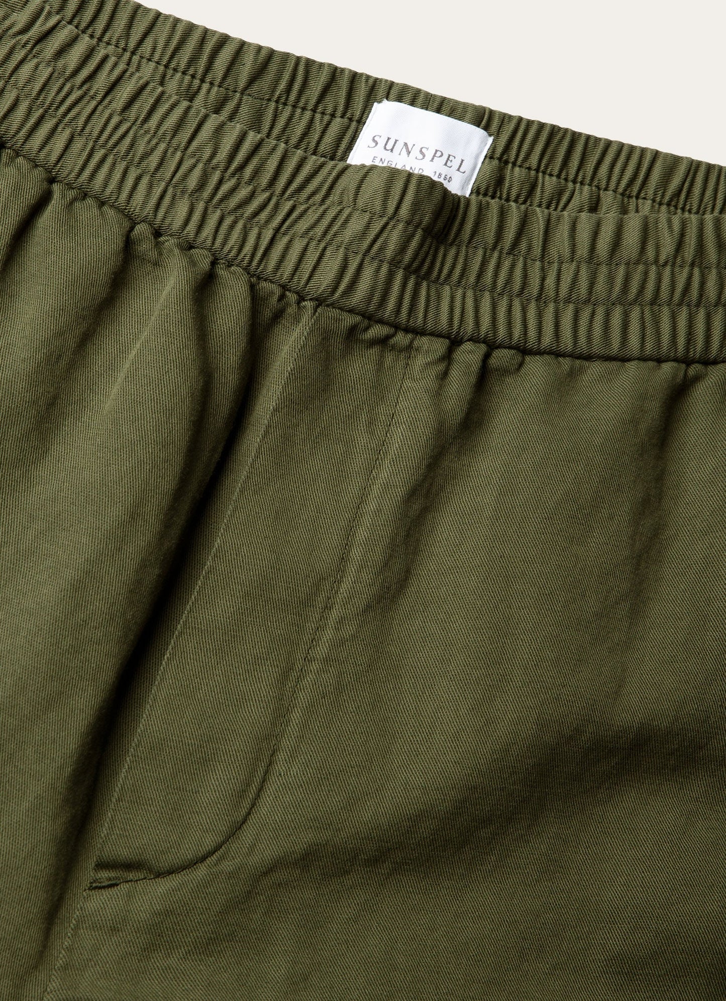 Mens Cotton Linen Drawstring Trouser In Deep Olive Mtrs3135 Gniz