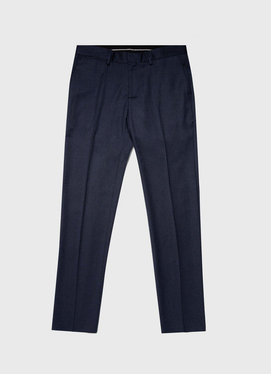 Mens Wool Trouser In Navy Melange Mtrs3062 Buag