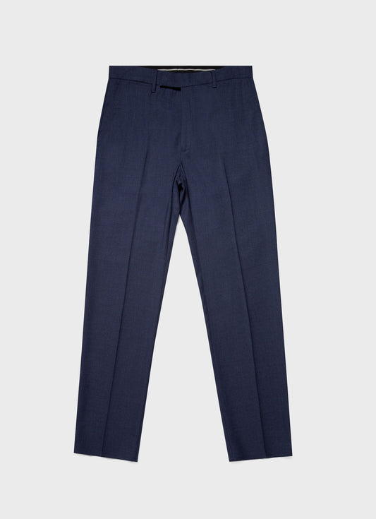 Men S Slim Fit Wool Trouser In Blue Melange Mtrs3064 Buht