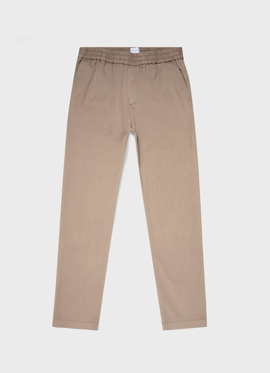 Mens Twill Drawstring Trouser In Dark Stone Mtrs3070 Whdc