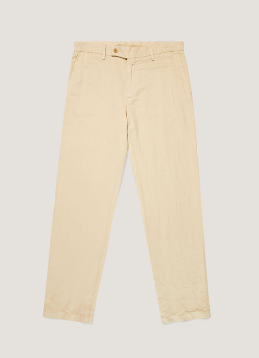 Mens Cotton Linen Trouser In Hazelwood Mtrs3136 Brgt