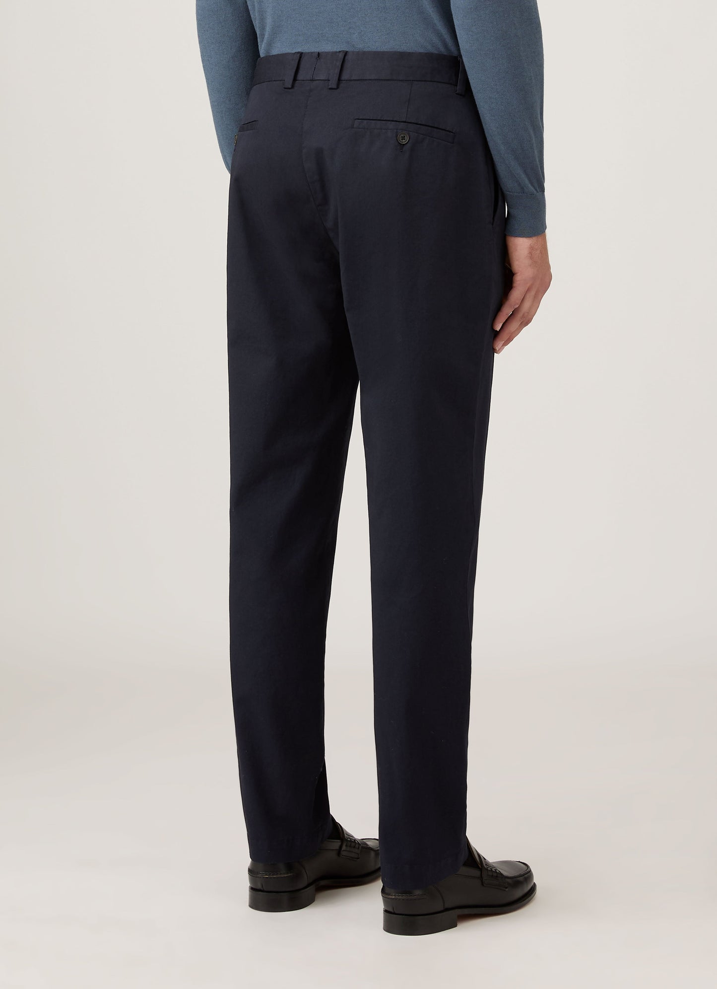 Mens Regular Fit Chino In Navy Mtrs3113 Buaa