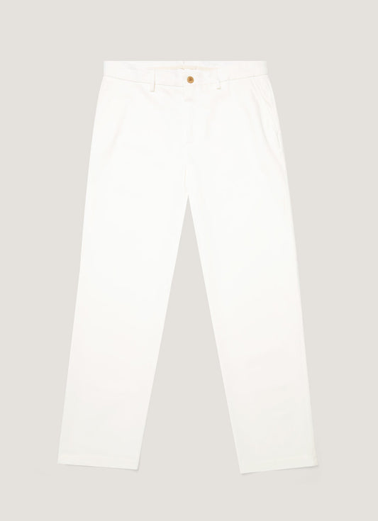 Mens Cotton Drill Trouser In Warm White Mtrs3129 Whig