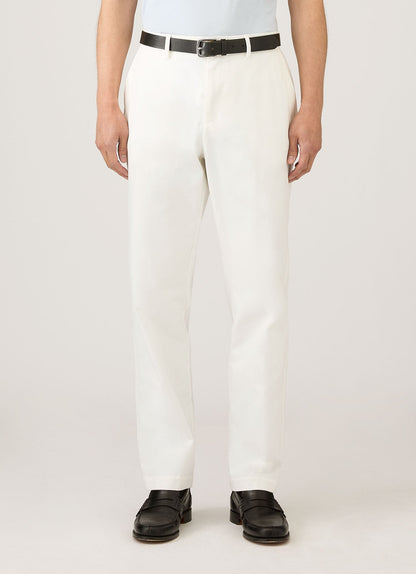 Mens Cotton Drill Trouser In Warm White Mtrs3129 Whig