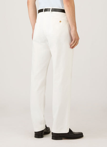 Mens Cotton Drill Trouser In Warm White Mtrs3129 Whig
