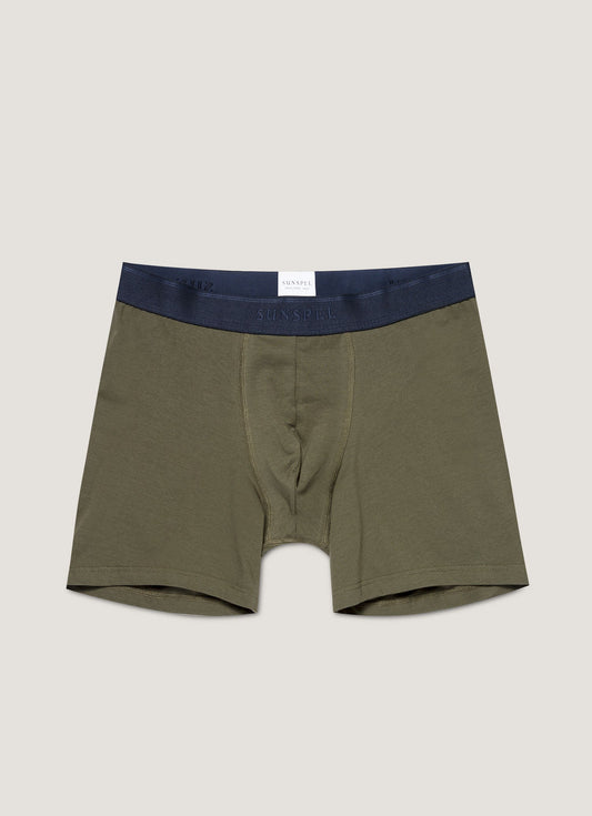 Mens Cotton Stretch Boxer Briefs In Khaki Mtru4614 Gngy