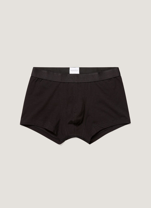 Mens Stretch Cotton Trunks In Black