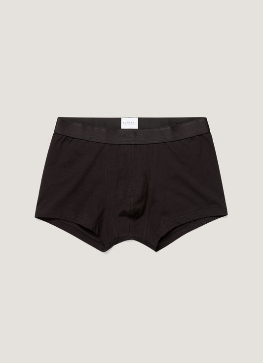 Mens Stretch Cotton Trunks In Black