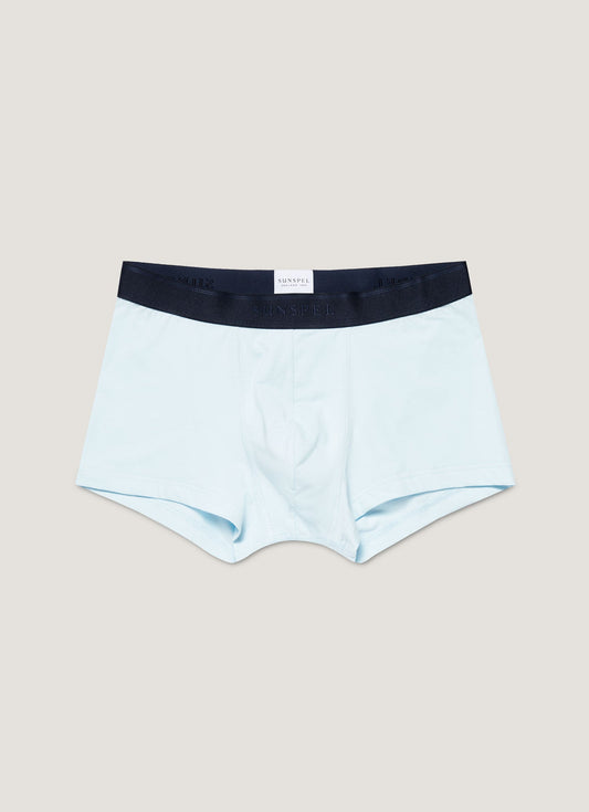 Mens Cotton Stretch Trunks In Light Blue Mtru4615 Bugz