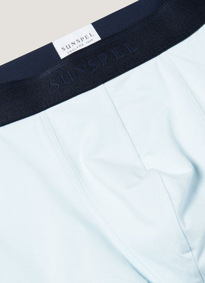 Mens Cotton Stretch Trunks In Light Blue Mtru4615 Bugz