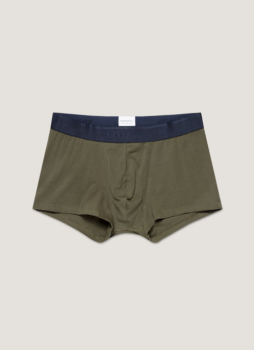 Mens Stretch Cotton Trunks In Khaki Mtru4615 Gngy