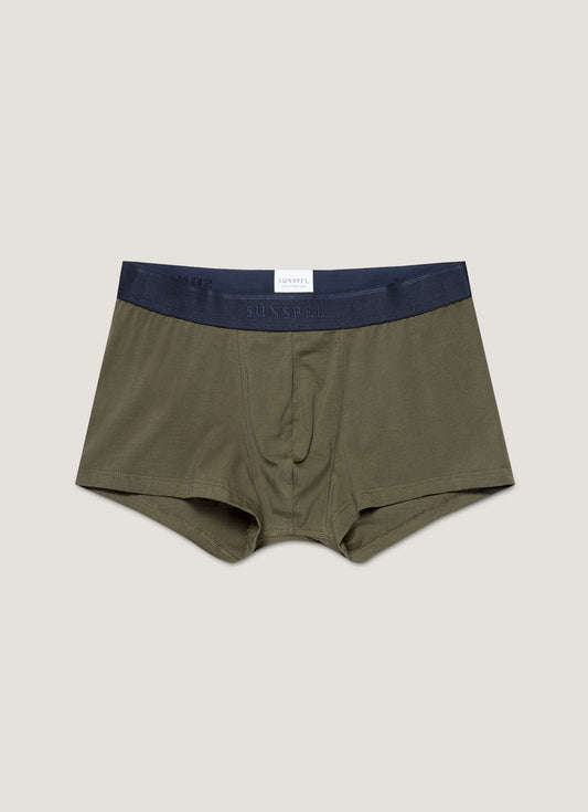 Mens Stretch Cotton Trunks In Khaki Mtru4615 Gngy