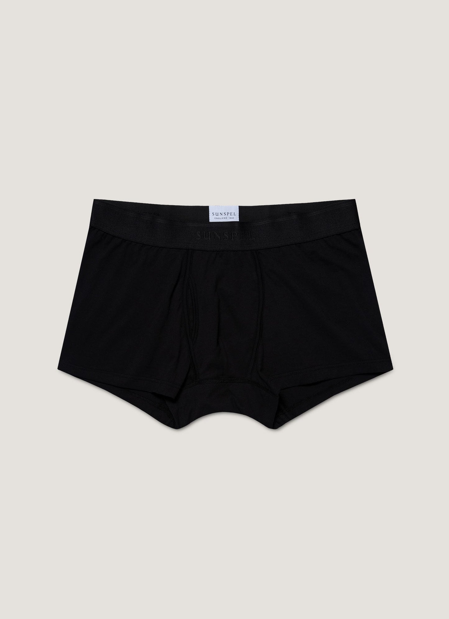 Mens Superfine Cotton Trunks In Black
