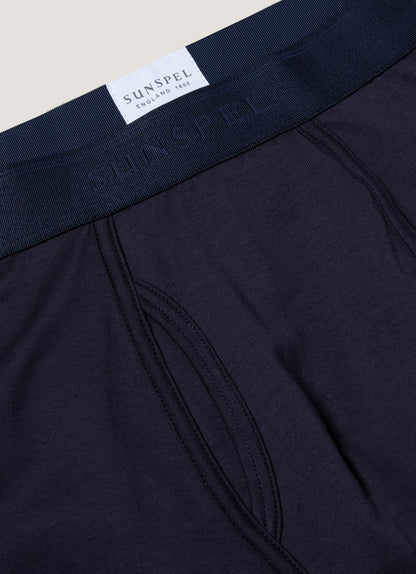 Mens Superfine Cotton Trunks In Navy Mtru4619 Buaa