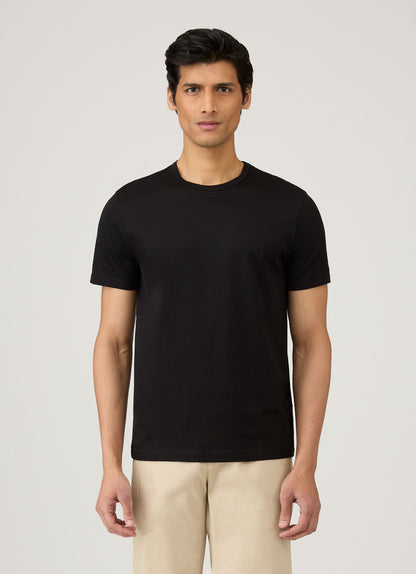 Mens Short Sleeve Crew Neck T Shirt Black