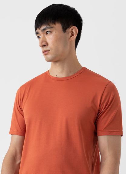 Mens Classic Tshirt In Burnt Sienna Mtsh0001 Orak