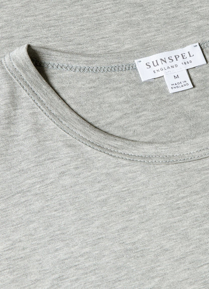 Men S Short Sleeve Crew Neck T Shirt Grey Melange