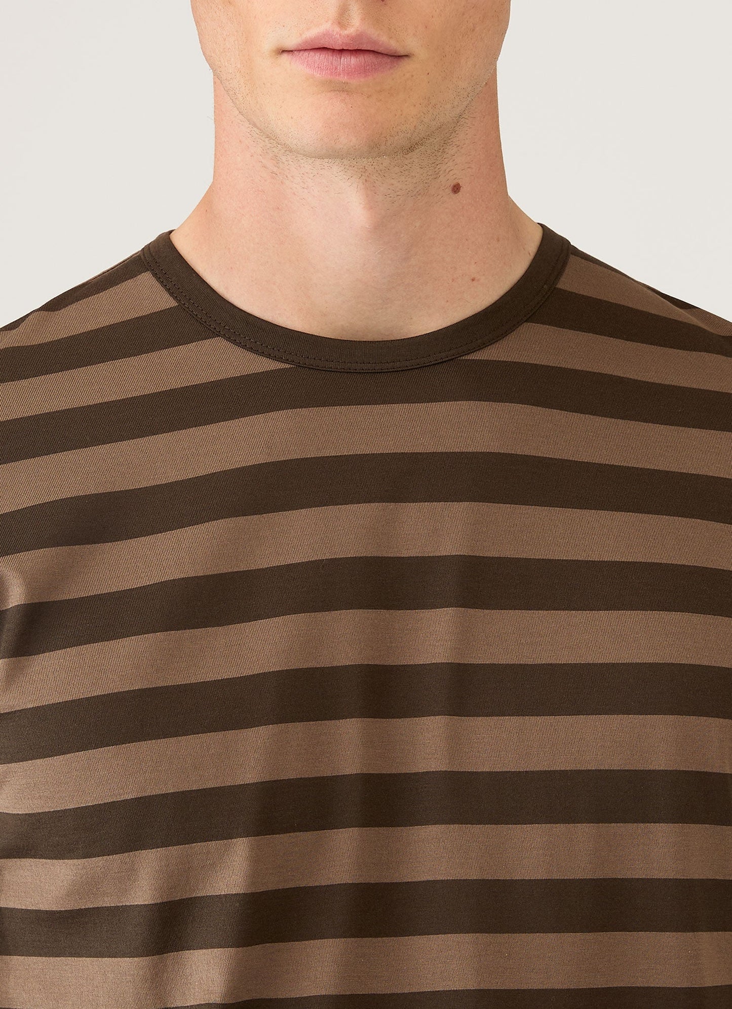 Mens Classic Tshirt In Dark Cedar Dark Chocolate Mtsh0001Bs Stod