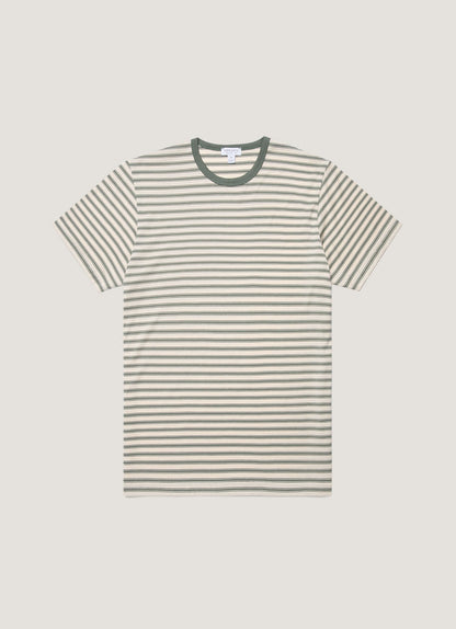 Mens Classic Tshirt In Dusk Green Undyed Mtsh0001Vs Stne