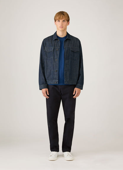 Mens Riviera Midweight Tshirt In Real Indigo Mtsh0007R Buje