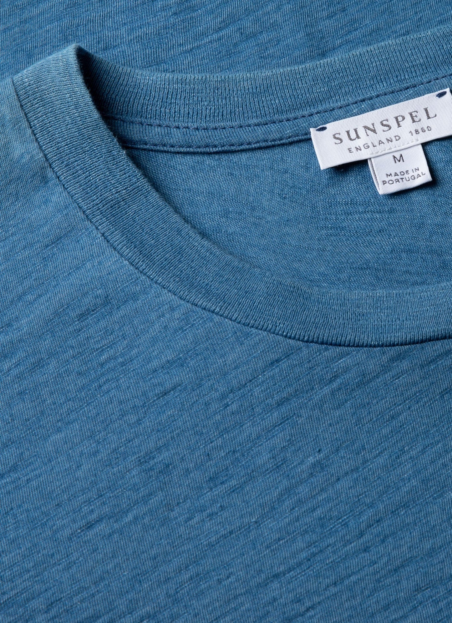 Mens Riviera Midweight Tshirt In Mid Indigo Wash Mtsh0007R Buvz